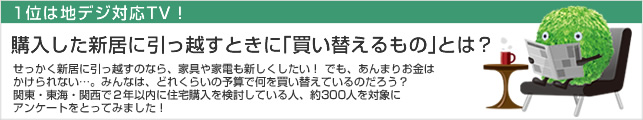 購入した新居に引越すときに「買い替えるもの」とは？