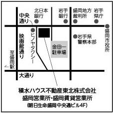 店舗案内図です。7月1日～電話応対時間は10：00～17：00となります。